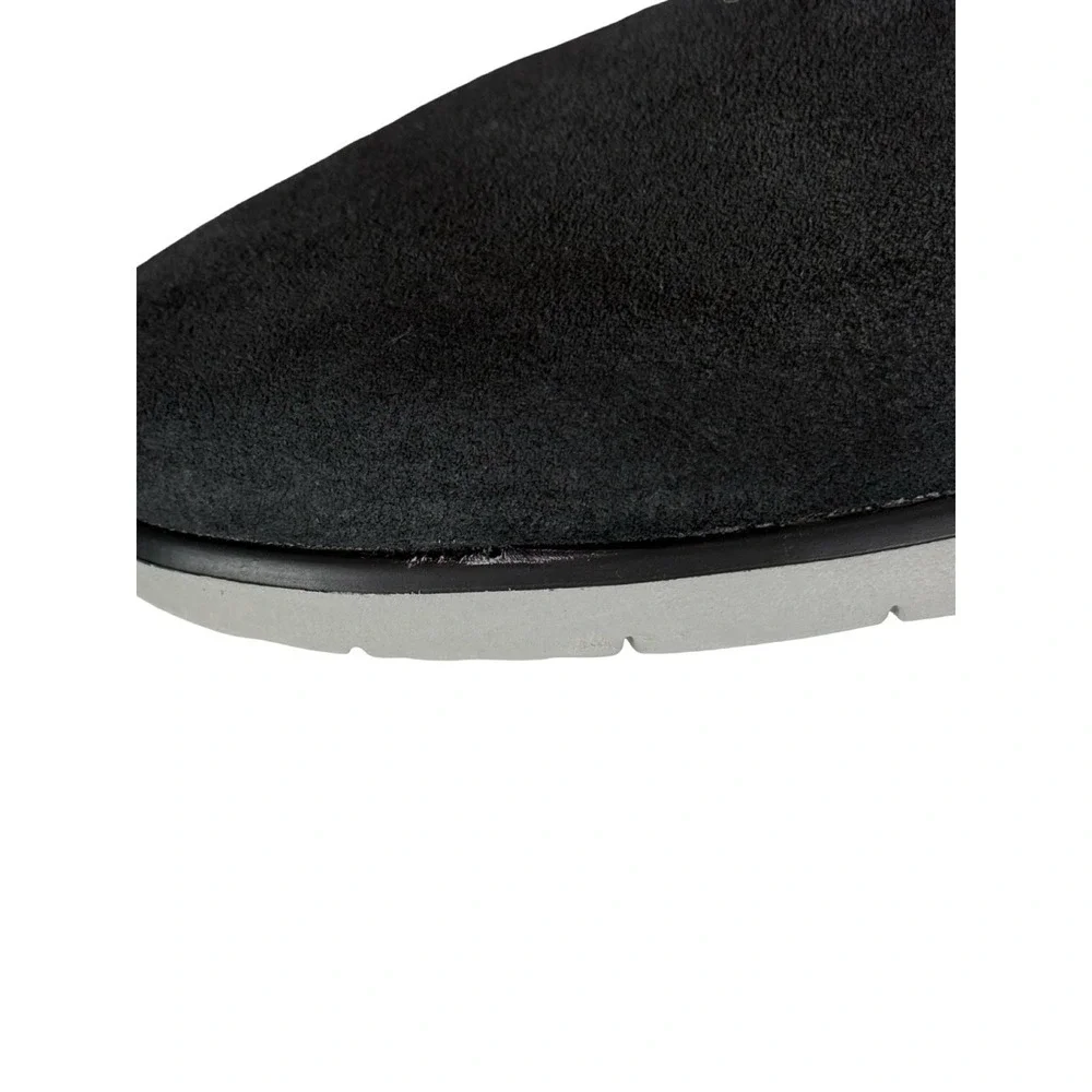 UGG Freamon Suede Chukka Boots Mens US 12 Black Gray Comfort Preppy Leather